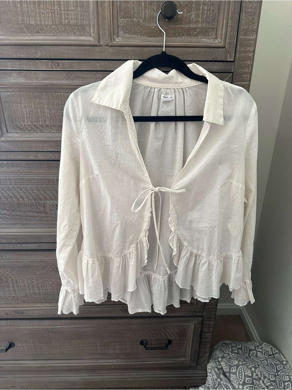 Tie blouse